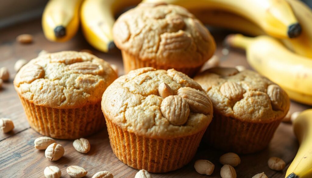 4-ingredient banana muffins