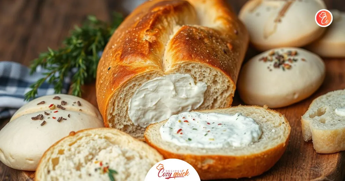 bread with cream cheese filling