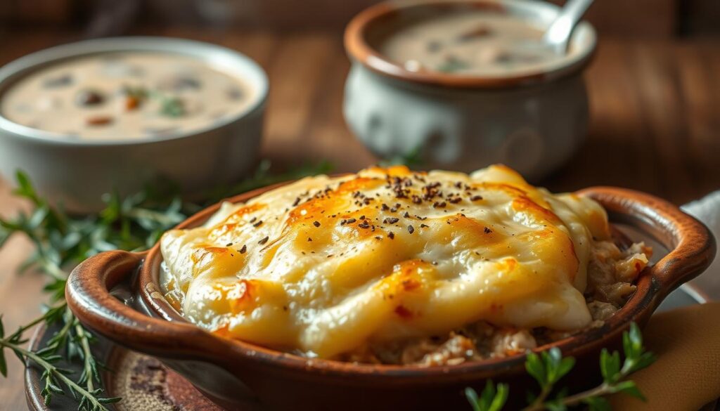 chicken shepherd's pie with cream of mushroom