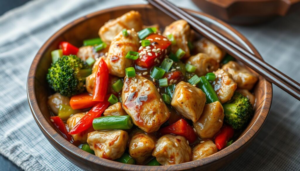 chicken stir fry dish