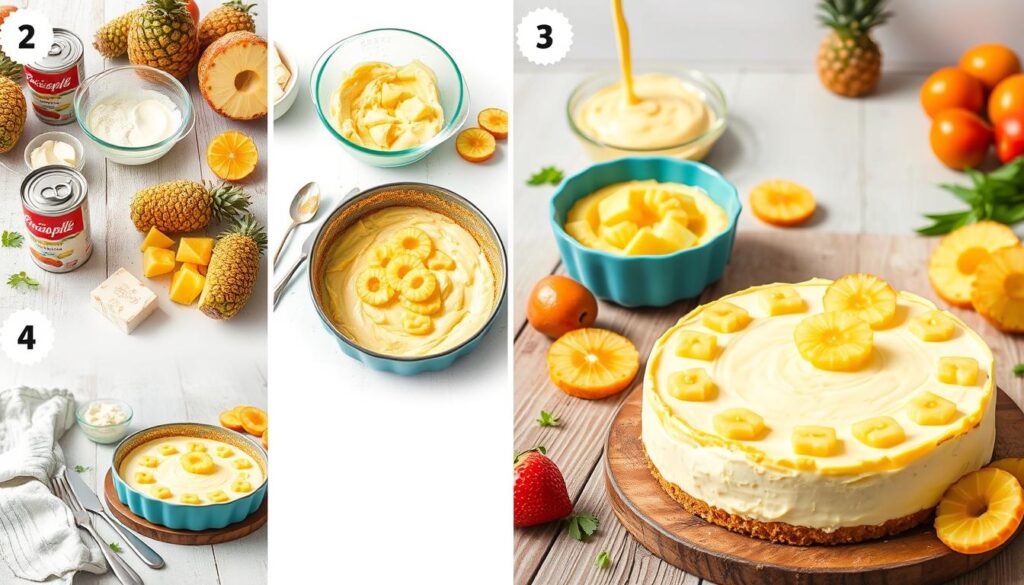 pineapple cheesecake recipe instructions