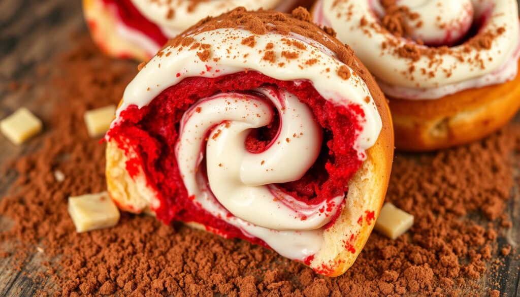 red velvet cinnamon roll filling