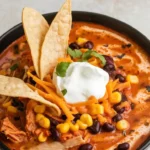 Slow Cooker Chicken Enchilada Soup